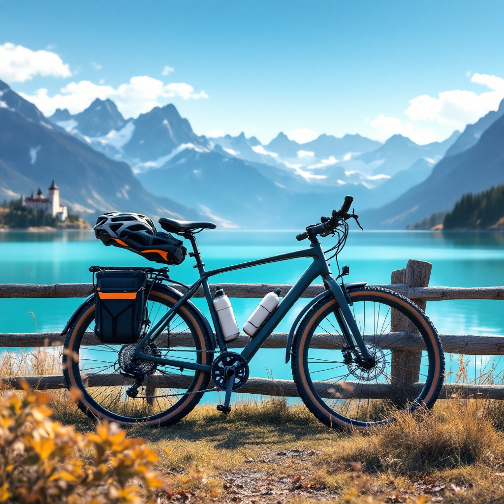 Radtour um den Forggensee Streckenlänge – Trekkingrad am Seeufer mit Alpenpanorama