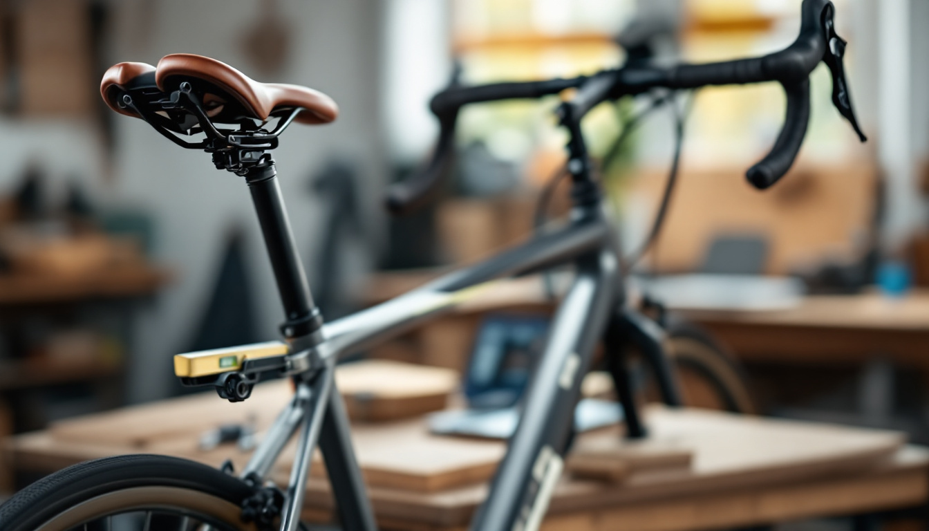 Einstellungen am Fahrrad: Sattel, Lenker und Bremshebel werden mit Werkzeug justiert